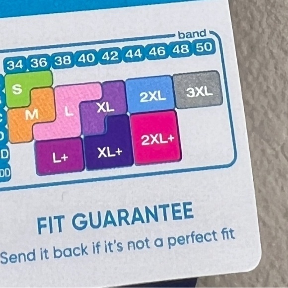 NEW XXL+ HANES BRA BLUE WITH LACE TRIM LINED WIREFREE CASUAL COMFORTABLE - Picture 9 of 9